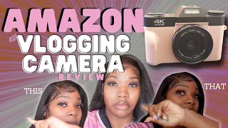 Unboxing, Vlogging & Reviewing AMAZON 4K $100 Camera | good to use for YouTube?  2023 #amazon #cheap