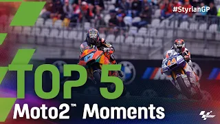 Top 5 Moto2™ Moments | 2021 #StyrianGP