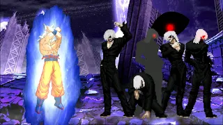 Mugen Kof : Son Goku 12P Vs Yagwick (Normal And Evil Mode) Team