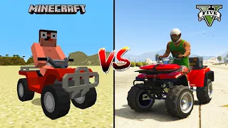 MINECRAFT QUAD BIKE VS GTA 5 QUAD BIKE - WHAT IS BEST?