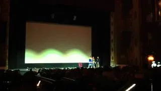 Kevin Smith interviewing Libby & Josh Phelps at Kansas City Red State Premiere