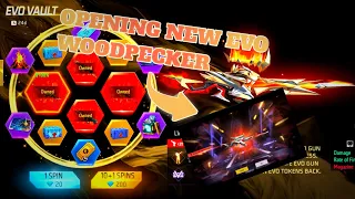 UNLOCKING NEW EVO WOODPECKER FROM EVO VAULT EVENT #freefire #newevogun #garenafreefire