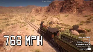 RDR2 - What would your 766 mph train ride look like all over the map New Austin