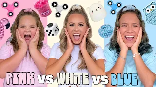 PINK 🌸👛 VS WHITE 🤍🦢 VS BLUE 💎 SHOPPING CHALLENGE!