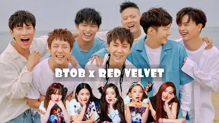 BTOB dancing and singing to RED VELVET songs (2014-2019)