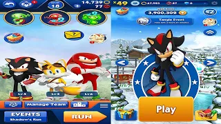 Tails Shadow Knuckles vs Sonic Shadow - Sonic Bom vs Sonic Dash | All Characters New Update