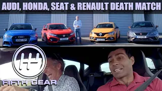 Honda Civic Type R, Seat Leon Cupra R, Renaultsport Megane, Audi S3 Sportback - FULL DEATHMATCH