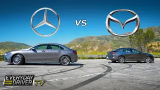 Mercedes A220 vs Mazda 3 AWD Comparison - Accidental Twins | Everyday Driver TV Season 5
