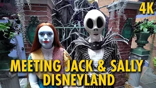 Meeting the Jack & Sally from Nightmare Before Christmas in New Orleans Square | Disneyland