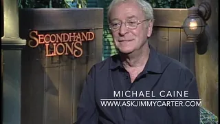 Michael Caine ..talks about life and his film...Second Hand Lions....