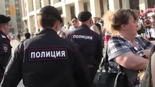 Акция в поддержку политзаключенных в Москве