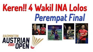 Hasil Indonesia 16 Besar Austria Open