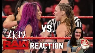 LK19 - Ronda & Natalya vs Bayley & Sasha #Raw Reaction