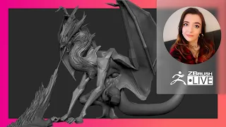 Creature & Character Concept Sculpting: Dragons - Ashley A. Adams "A_Cubed" - ZBrush 2022