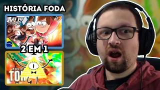 2 EM 1 Rap do Dipper e Mabel | IRON MASTER e Bill Cipher | PAPYRUS DA BATATA - React