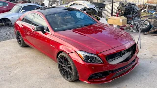 Painting The CLS63AMG's Roof Black, And Installing More Carbon Fiber Mods!! Glass Finish!!