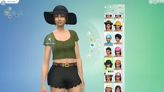 SIMS 4 base game + seasons, making the character and house