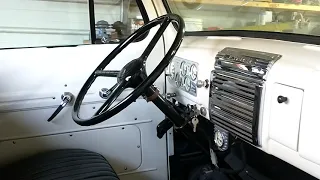 48 Ford flathead with a S10 transmission conversion