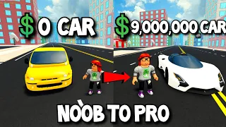 Noob To Pro | Buying The Best Car For 9 Million Dollars - Car Dealership Tycoon *Roblox*