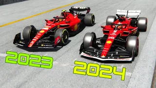 Ferrari F1 2024 (Pre Season) vs Ferrari F1 2023 - Imola GP