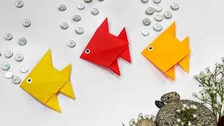 How to Make a Stunning Origami Paper Fish 🐟🌊| Simple Step-by-Step Tutorial of Cute Paper Fish✨