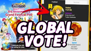 The 3rd Anniversary Character Vote is Live! Global, JP & KR! | The Seven Deadly Sins: Grand Cross