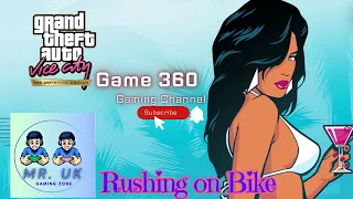 GTA VICE CITY ROAMING 8 // Rushing on Bike / Rough Rider 😜 // Game360 GTA Vice city mobile play