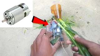 How to make mini chaff cutter machine at home | Mini chaff cutter machine using 775 DC motor