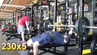 Kyle Keough Paused Bench Press 8/8/13