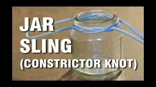 jar sling - constrictor knot - new - bottle jug paracord loops