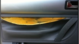 VW Beetle Door Panel Pleather Fix