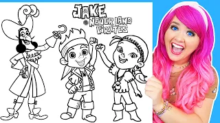 Coloring Jake and the Neverland Pirates Coloring Pages | Prismacolor Markers