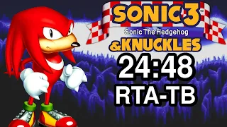 Sonic 3 & Knuckles - Knuckles speedrun in 24:48 RTA-TB