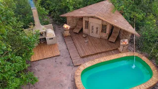 Top3 In 1 How Build Private Villa And Private Swimming Luxury With Oven Pizza Fireplace