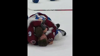 The Avalanche win the Stanley Cup!