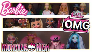 MINHA COLEÇÃO DE MONSTER HIGH G3, BARBIE E LOL OMG ATUALIZADA! 💗✨ (Novembro de 2023)