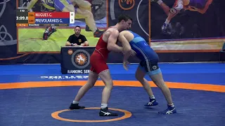 BRONZE GR - 77 kg: G. NUGUES (FRA) v. G. PREVOLARAKIS (GRE)