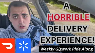 A HORRIBLE DELIVERY EXPERIENCE! ~ WEEKLY GIGWORK RIDE ALONG ~ DOORDASH & SPARK