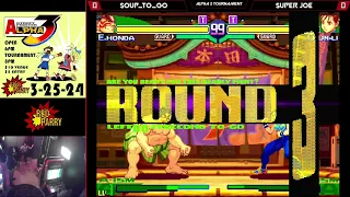 SOUP_TO_GO vs Super Joe - Street Fighter Alpha 3 - Red Parry NYC