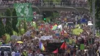 Thousands at climate protest in western Germany