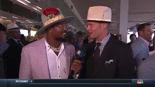 I told you we could be nice, Tom Brady gives, Von Miller his, Kentucky Derby pick, KYDerby NBC Sport