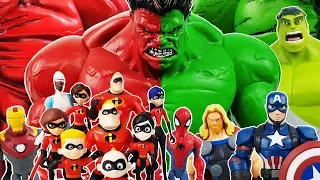 Romeo is attacking Incredibles & PJ Masks! Avengers Go~! Hulk, Iron Man, Spider-Man, Captain America