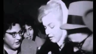 Marilyn Monroe Rare Footage  At Announcement Of Divorce From Arthur Miller