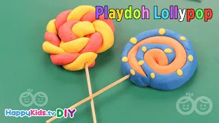 Playdoh Lollypop | Paper Crafts | Kid's Crafts and Activities | Happykids DIY