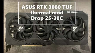 ASUS RTX 3080 TUF thermal mod
