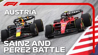 Sainz and Perez's Intense Scrap for the Podium | 2023 Austrian Grand Prix