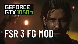 FSR 3 Frame Generation Mod on Alan Wake 2 | GTX 1050 TI Edition