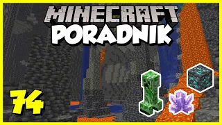 Minecraft Poradnik #074 - zwiedzam nowe jaskinie (caving 1.18) | Minecraft 1.18 Survival