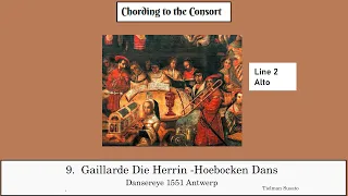 09 Gaillarde Die Herrin  Hoebocken Dans    Susato  Line 2