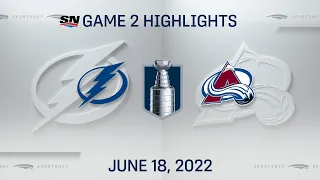 Stanley Cup Final Game 2 Highlights | Lightning vs. Avalanche - June 18, 2022